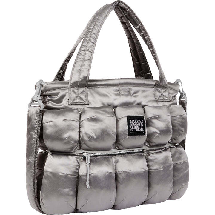 Supreme Marithe Francois Girbaud Pokachu Puffer Tote Bag Silver