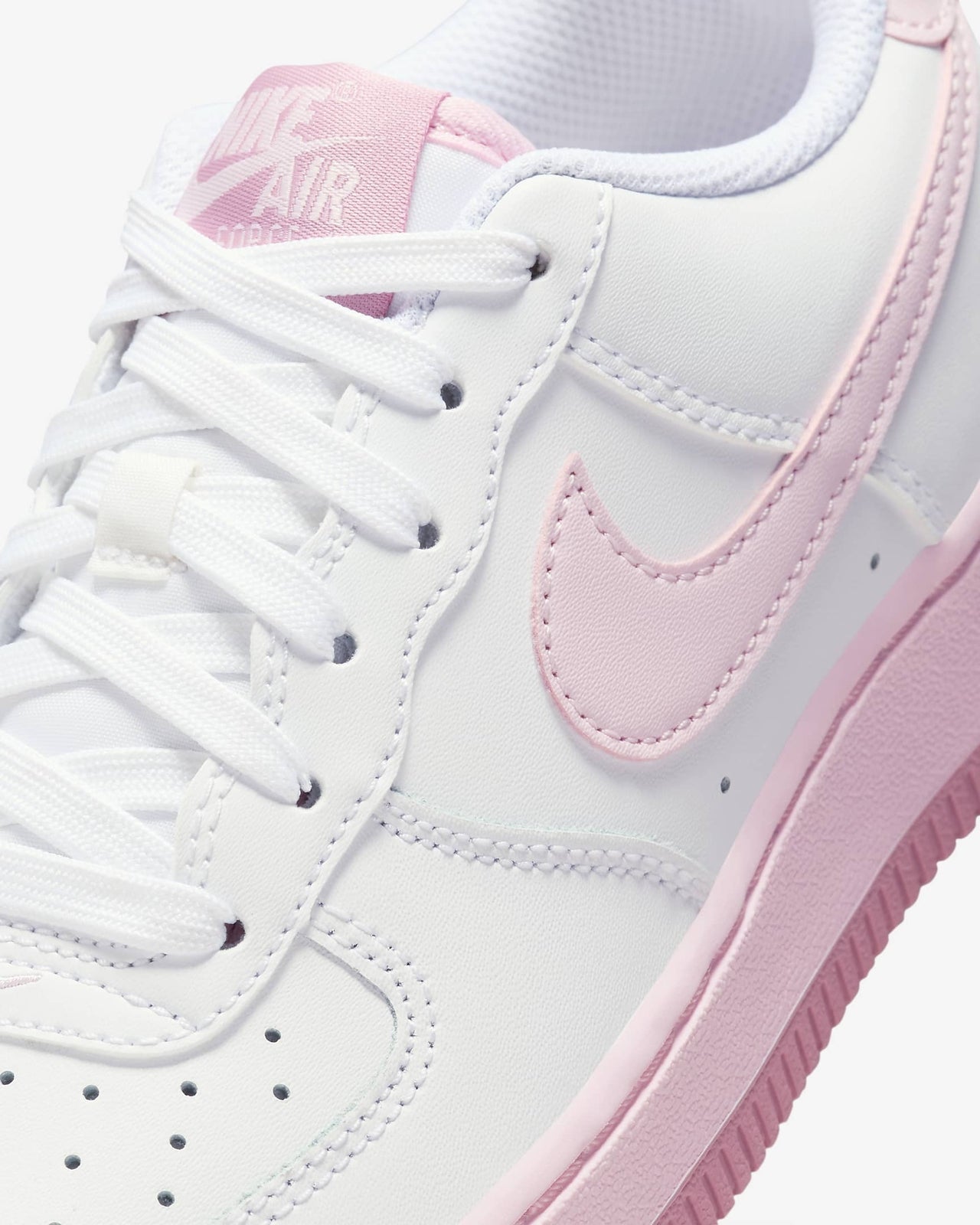 FV5948-100 Nike GS Air Force 1 Low White Elemental Pink Medium Soft Pink Pink