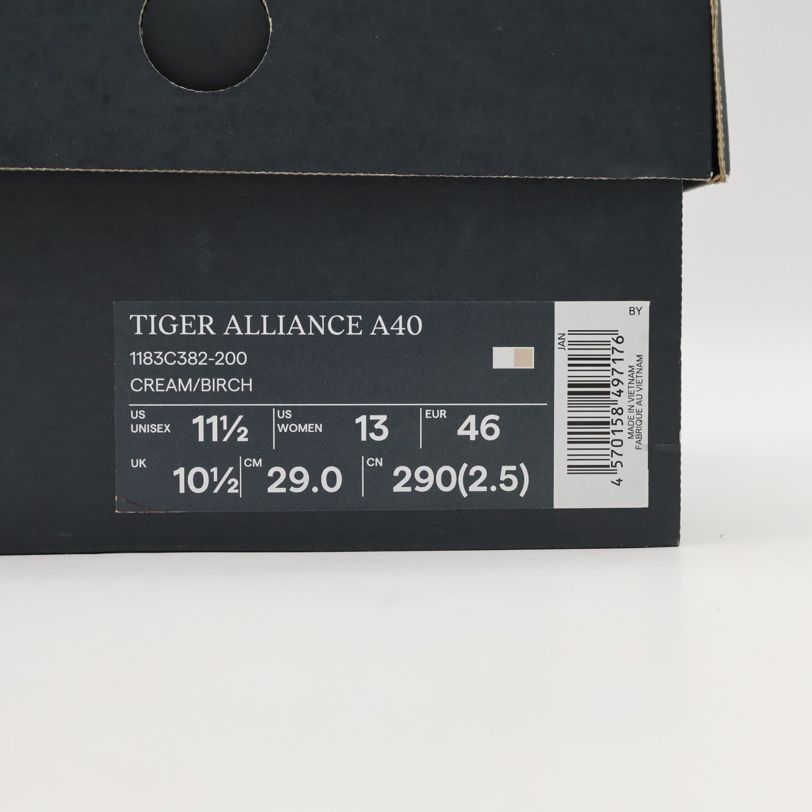 1183C382-200 Onitsuka Tiger Tiger Alliance A40 Cream Birch (Men's)