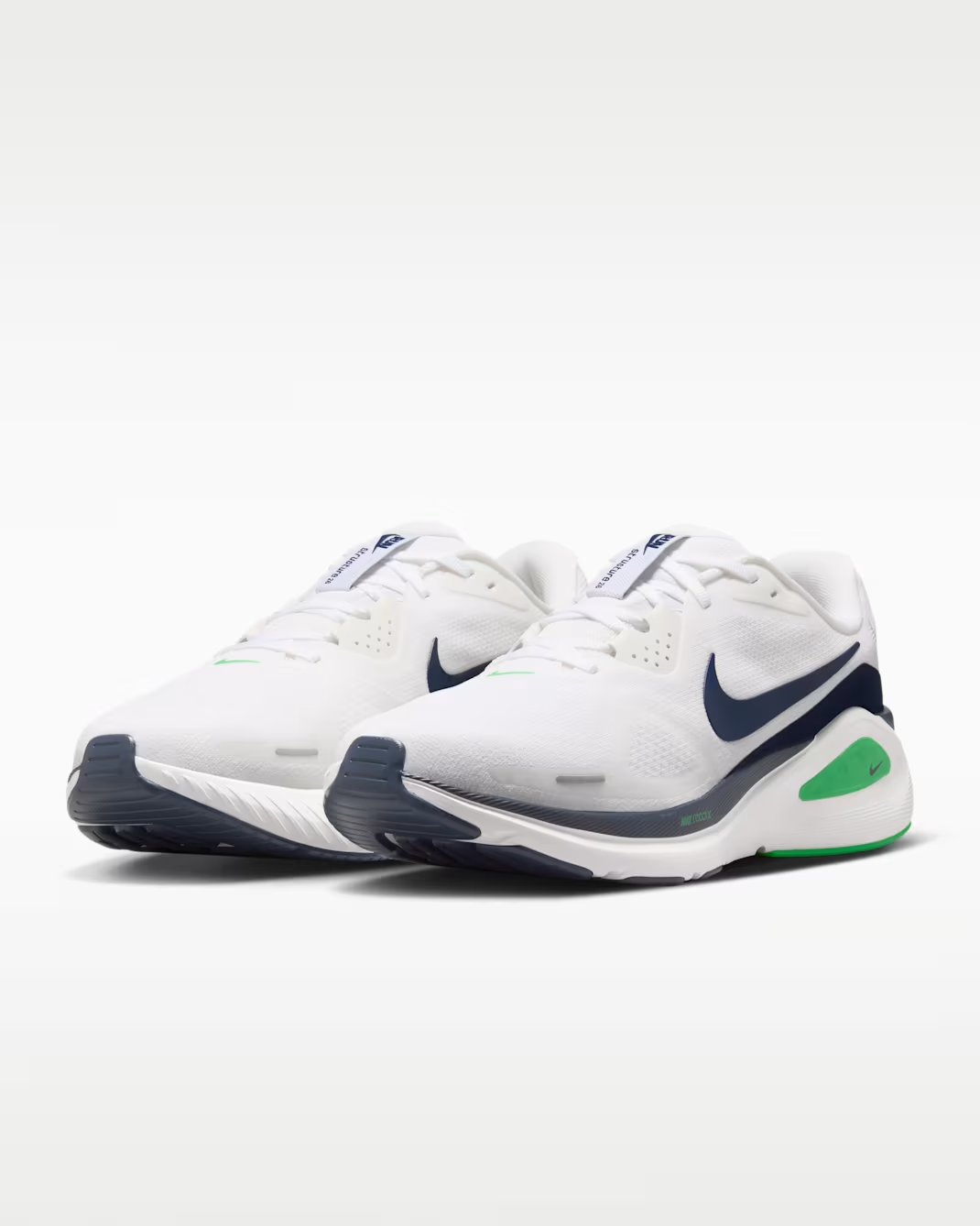 HJ1102-108 Nike Structure 26 "White/Green Spark" (Men's)