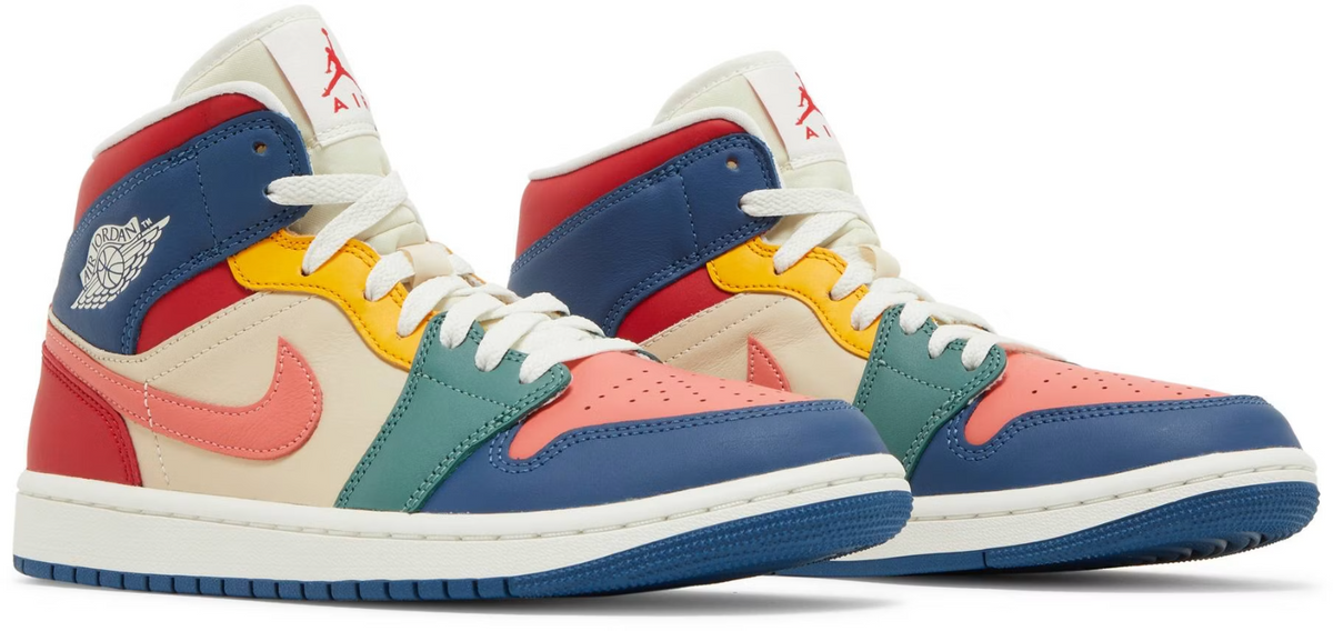 DN3738-400 Nike Air Jordan 1 Mid SE "Multi Color" (Women's)