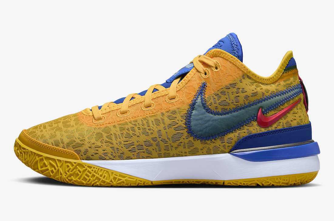DZ2916-700 Titan Ã Nike Zoom LeBron NXXT Gen University Gold