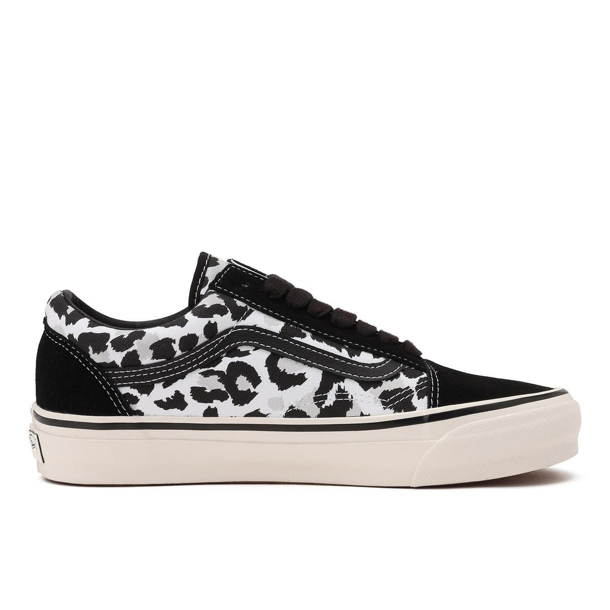 VN000D56BA2 Vans Premium Old Skool Leopard Black White (Men's)