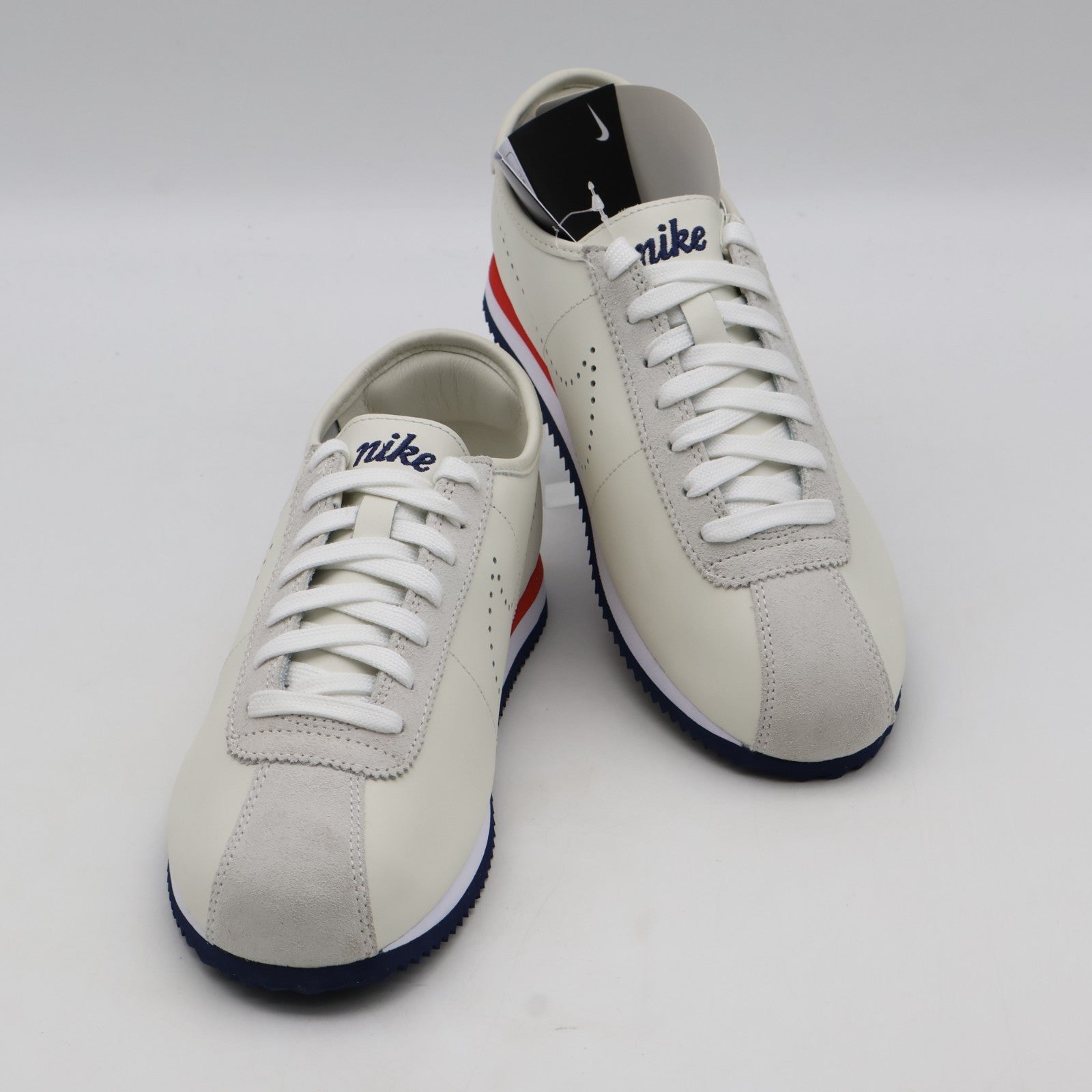 HQ1841-101 Nike Cortez Leather Sail White Light Crimson Midnight Navy (Women's)