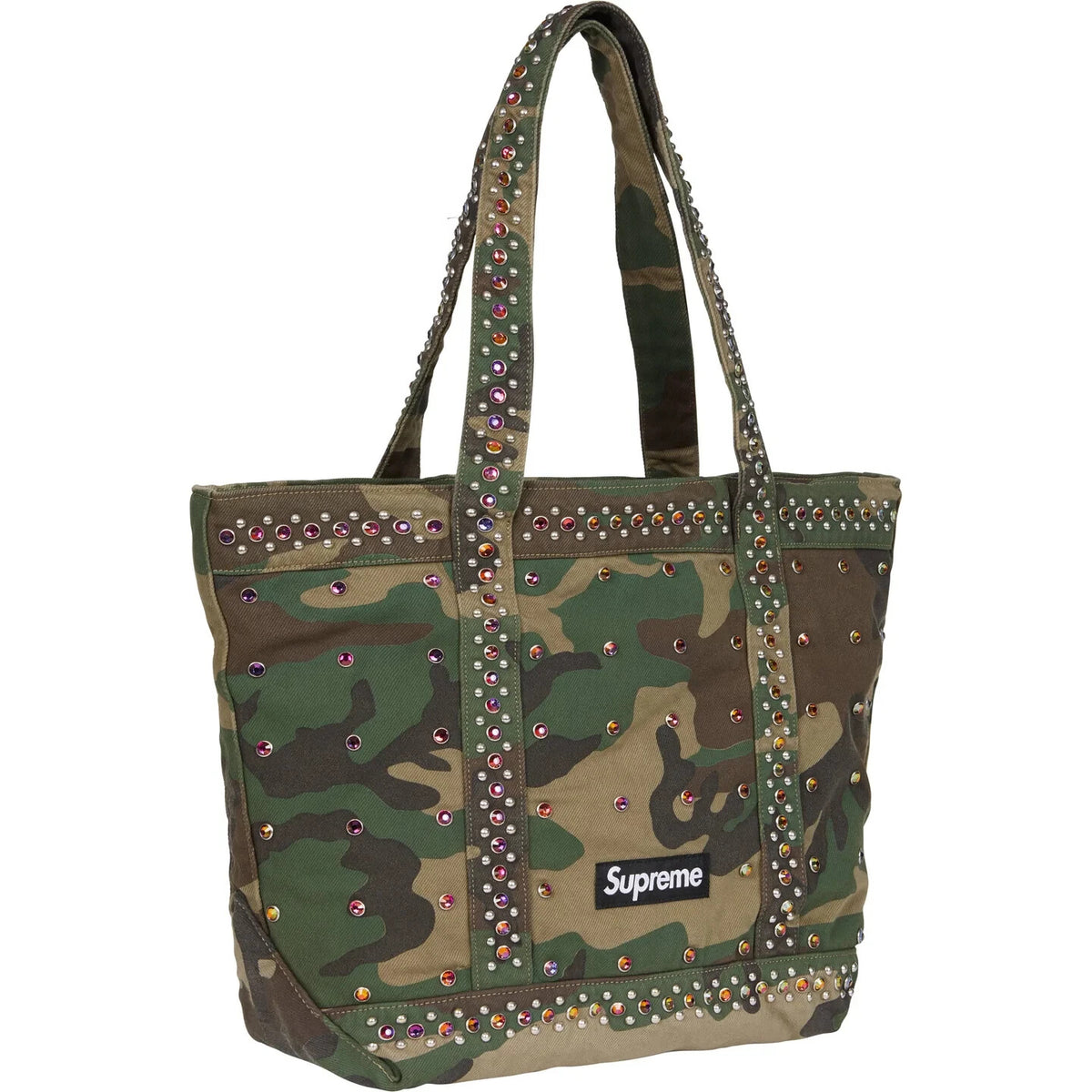 Supreme b.b. Simon Denim Tote Bag Woodland Camo
