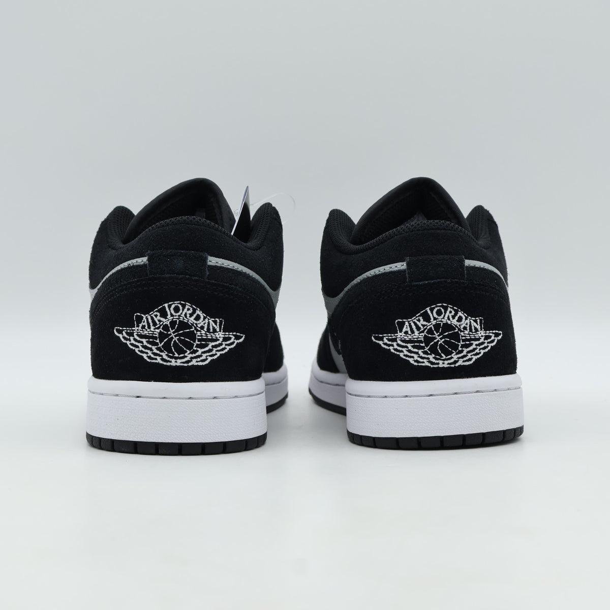 553558-048 Nike Air Jordan 1 Low "Black/Light Smoke Grey/White" (Men's)