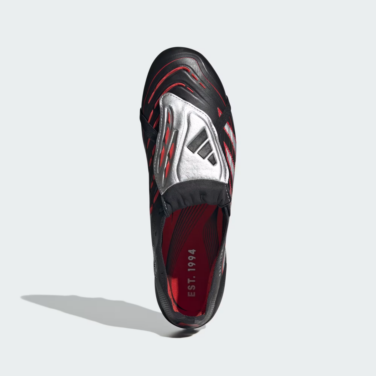 HQ2275 adidas Predator Elite BSR FT Core Black Silver Metallic Vivid Red (Men's)