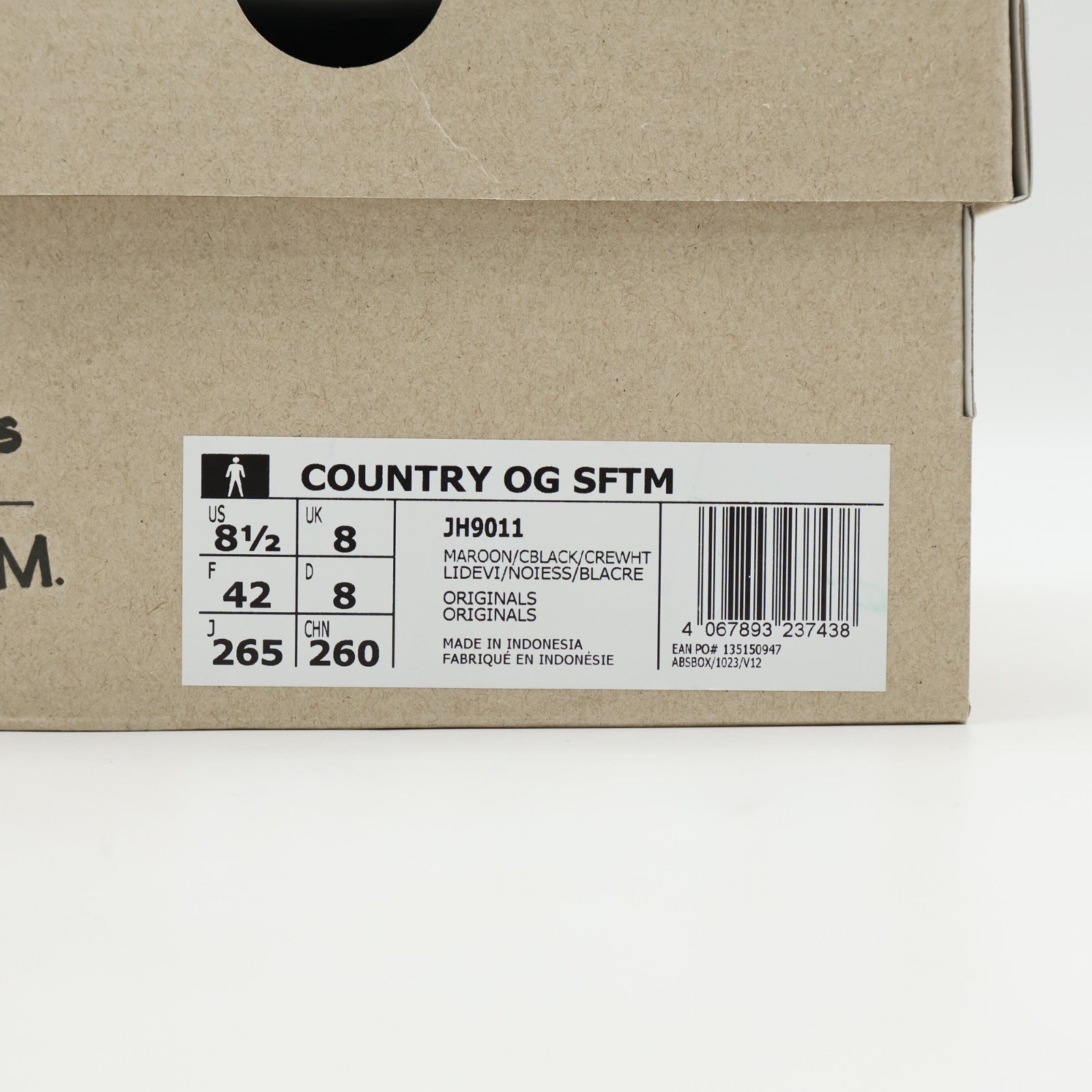 JH9011 Song for the Mute adidas Originals Country OG Maroon Core Black (Men's)