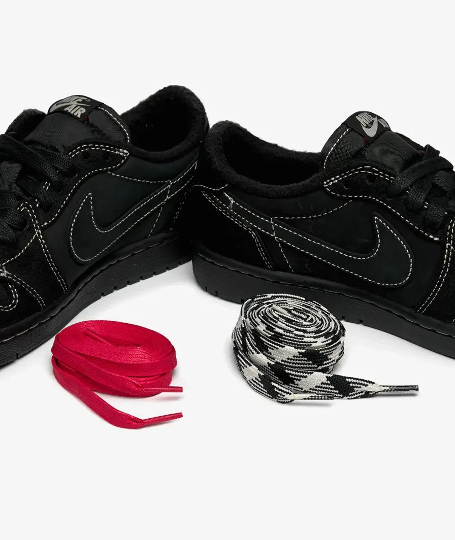 DM7866-001 Travis Scott Ã Nike Air Jordan 1 Low OG SP "Black Phantom"(Men's)