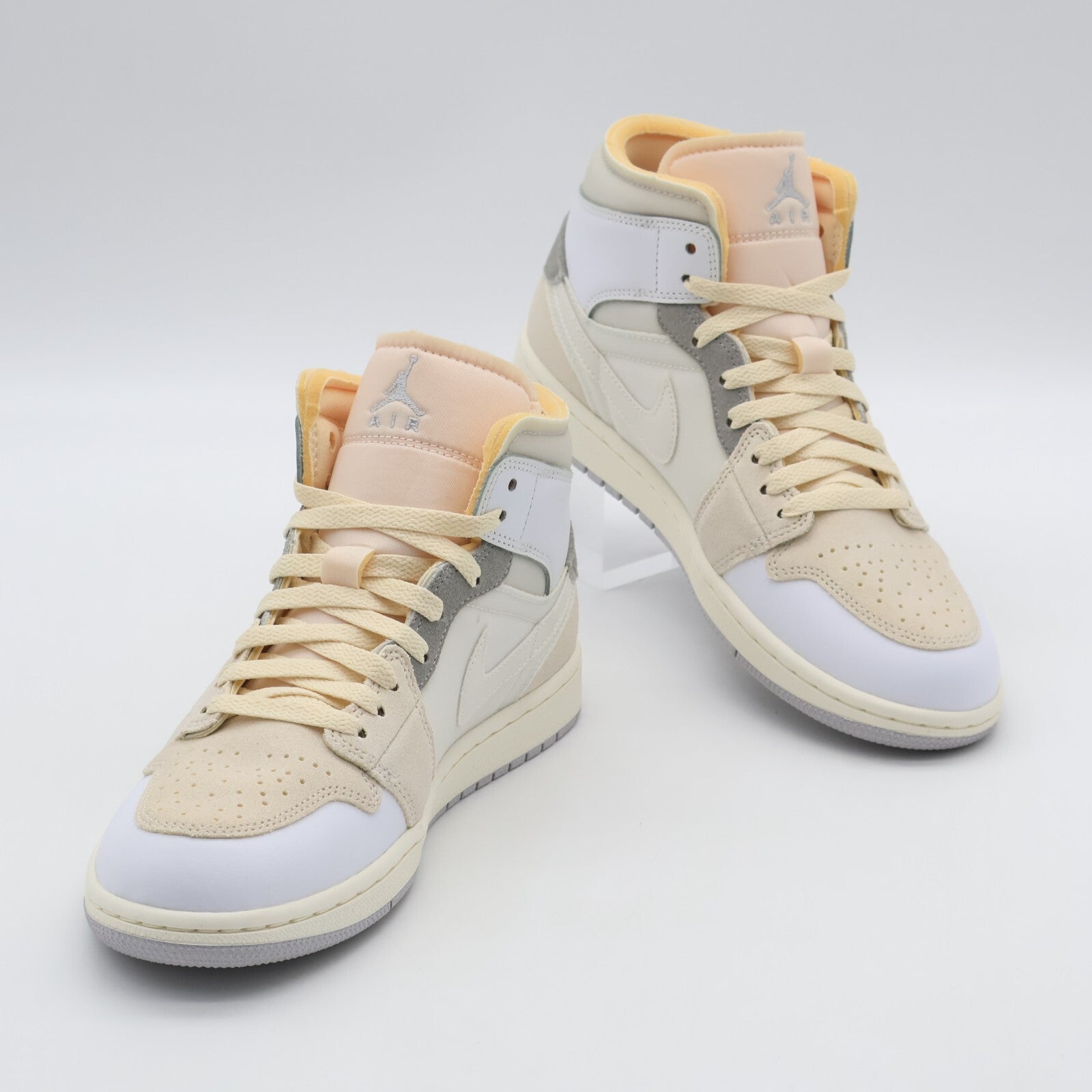 DM9652-100 Nike Air Jordan 1 Mid SE Craft Inside Out White Grey Phantom (Men's)
