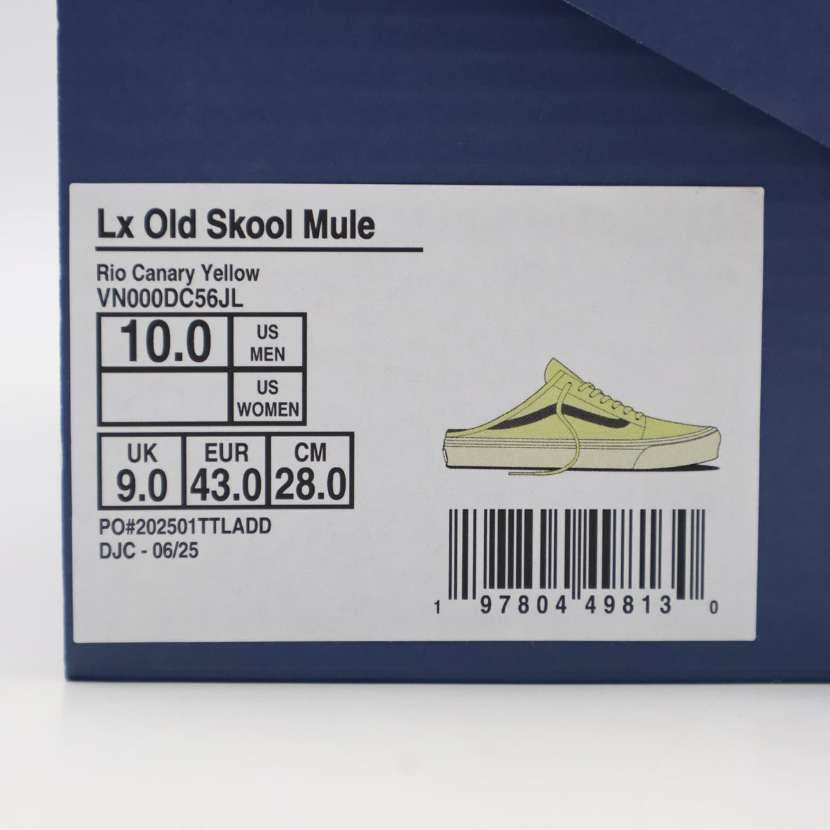 VN000DC56JL Vans Premium Old Skool Mule Rio Yellow (Men's)