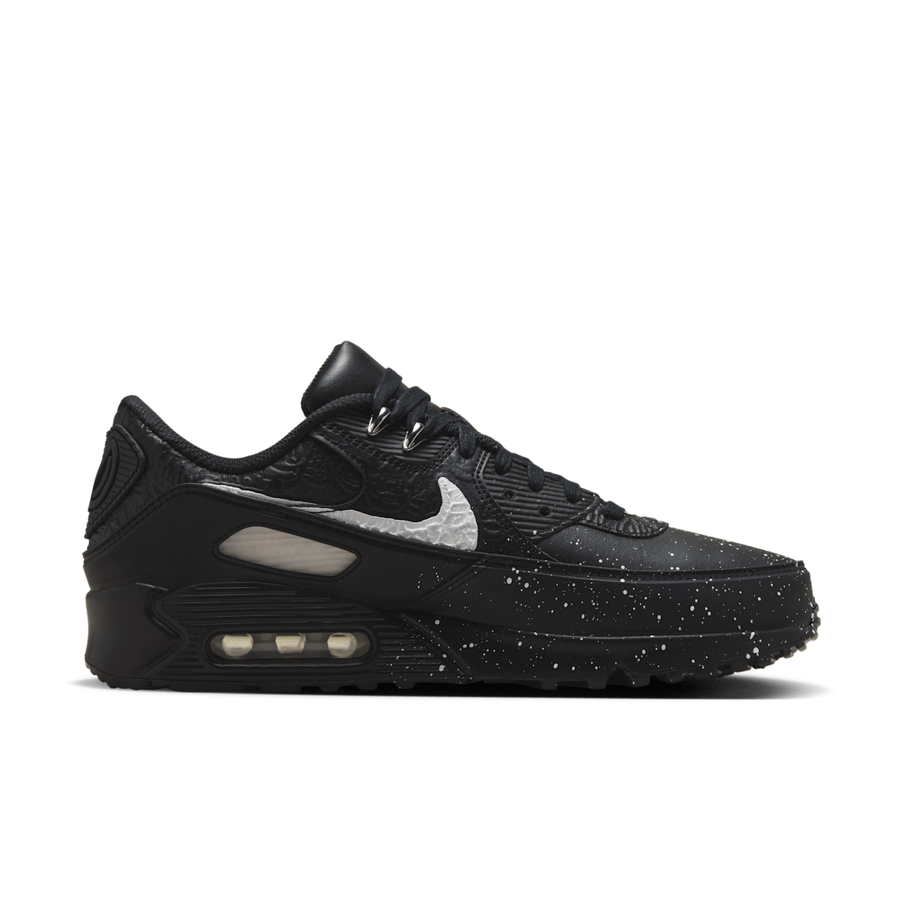 FD6492-001 Slawn Nike Air Max 90 Black Black White (Men's)