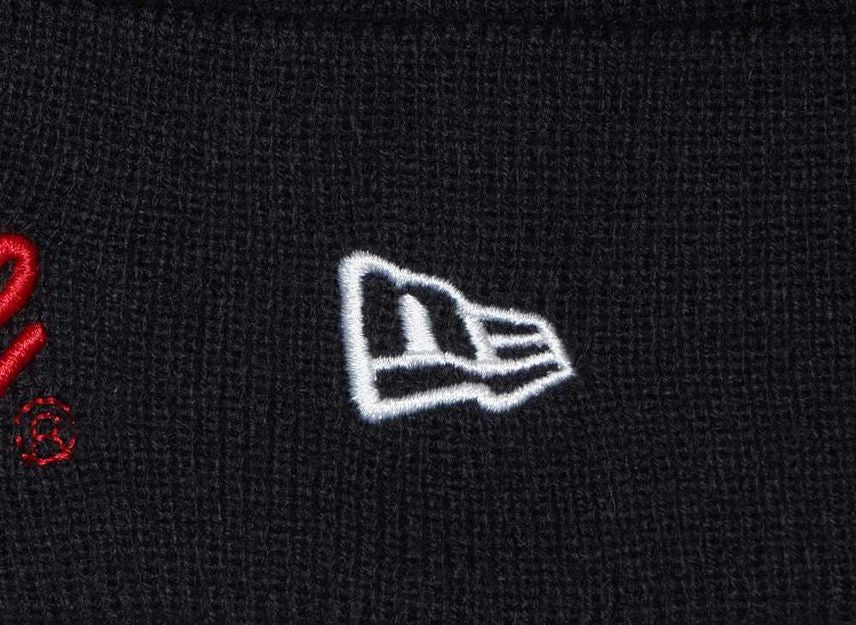 Supreme New Era Script Beanie Navy