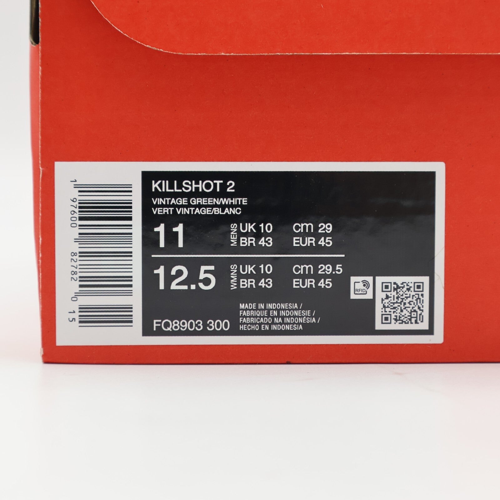 FQ8903-300 Nike Killshot 2 Vintage Green Gum Medium Brown White (Men's)