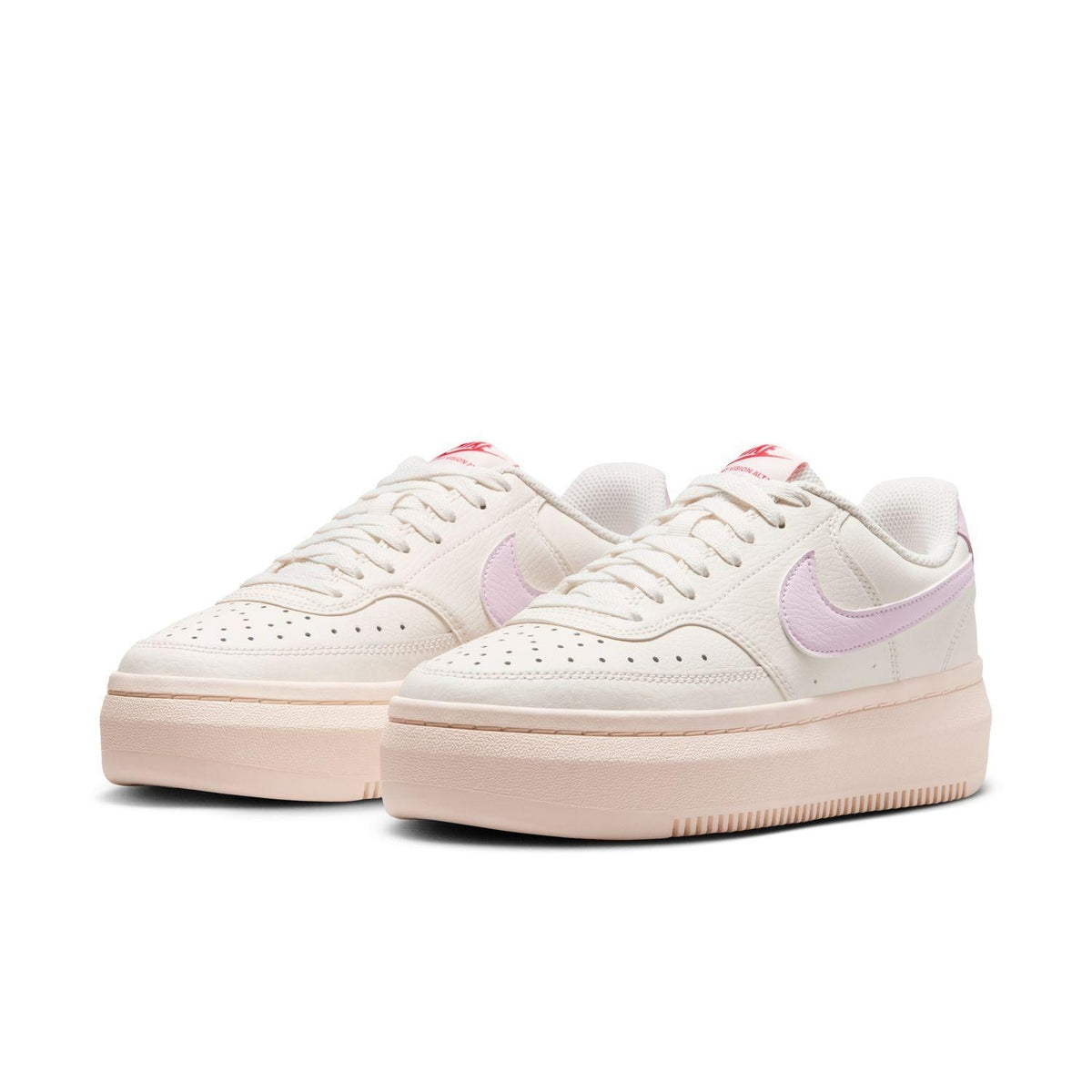 IB4480-133 Nike Court Vision Alta Sail Pale Ivory Light Crimson Pink (Women's)