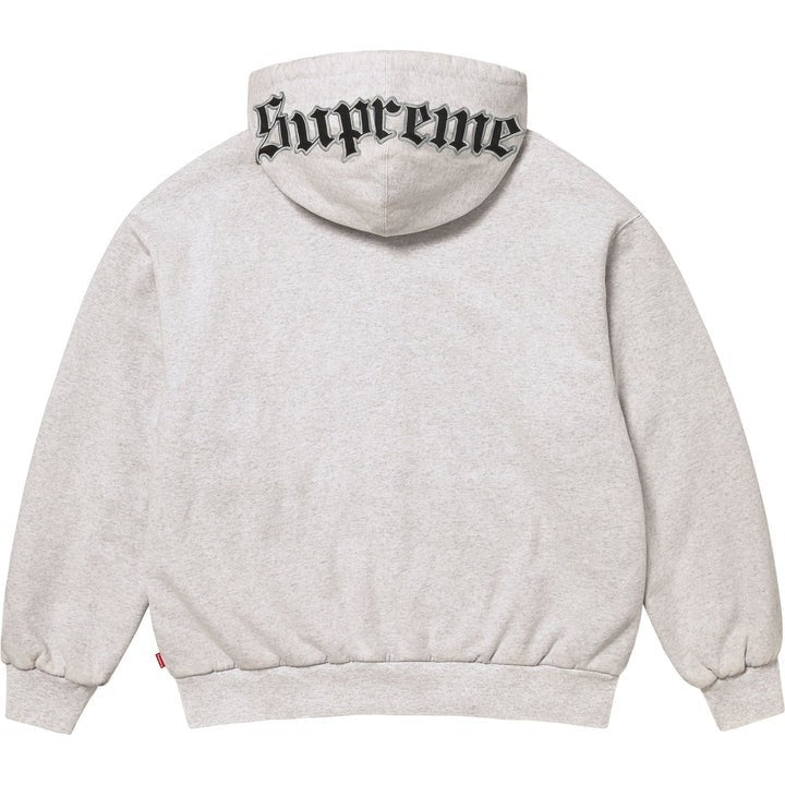 Supreme Chicago White Sox Zip Up Hooded Sweatshirt Ash Grey
