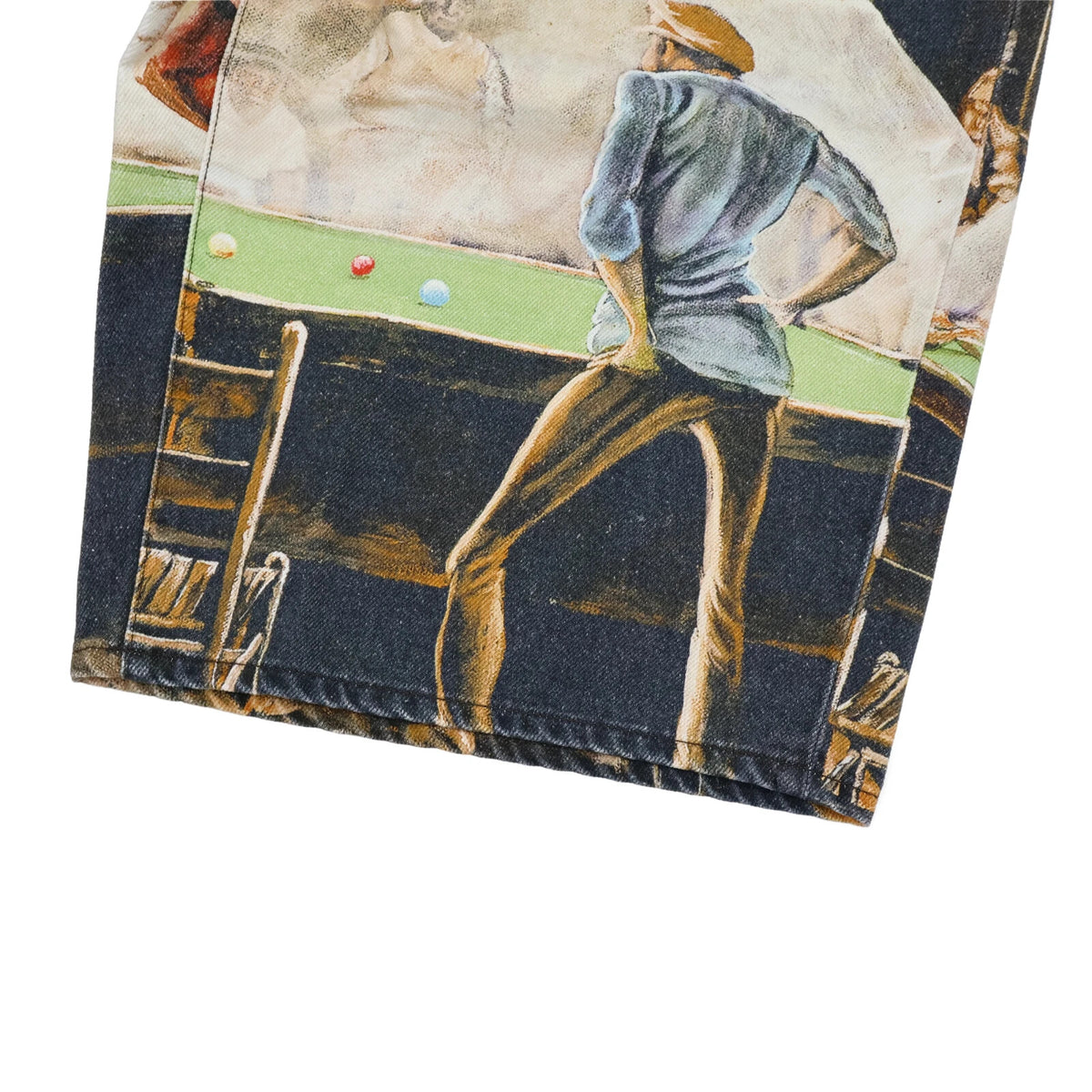 Supreme Ernie Barnes Baggy Denim Short Pool Hall