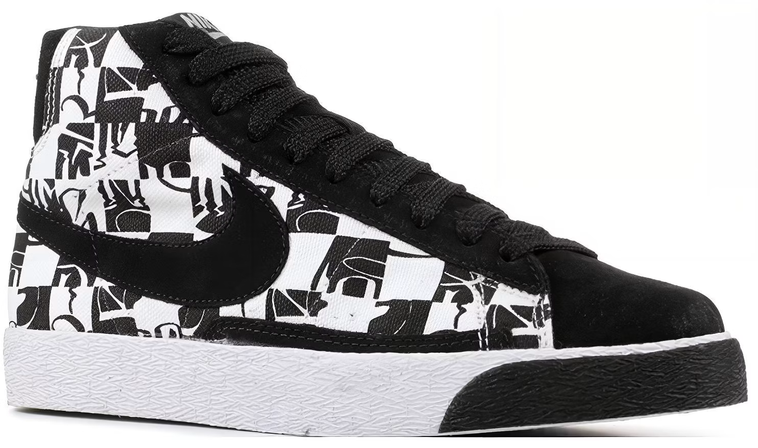 332286-101 Stussy Ã NEIGHBORHOOD Ã Nike SB Blazer Mid "Black/White" (Men's)