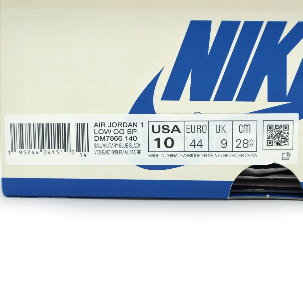 DM7866-140 Travis Scott fragment design Nike Air Jordan 1 Low OG SP (Men's)