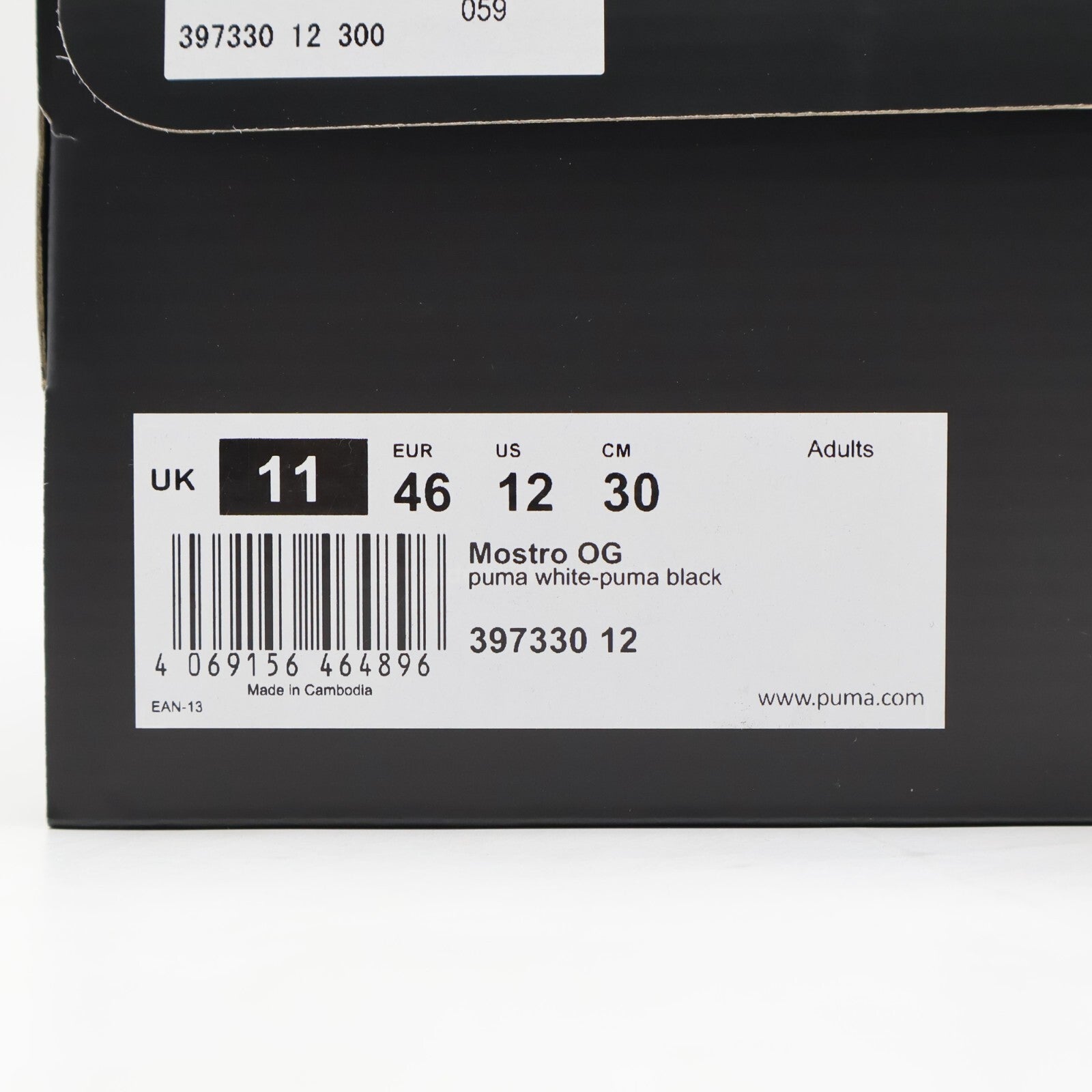 397330-12 Puma Mostro OG White Black (Men's)