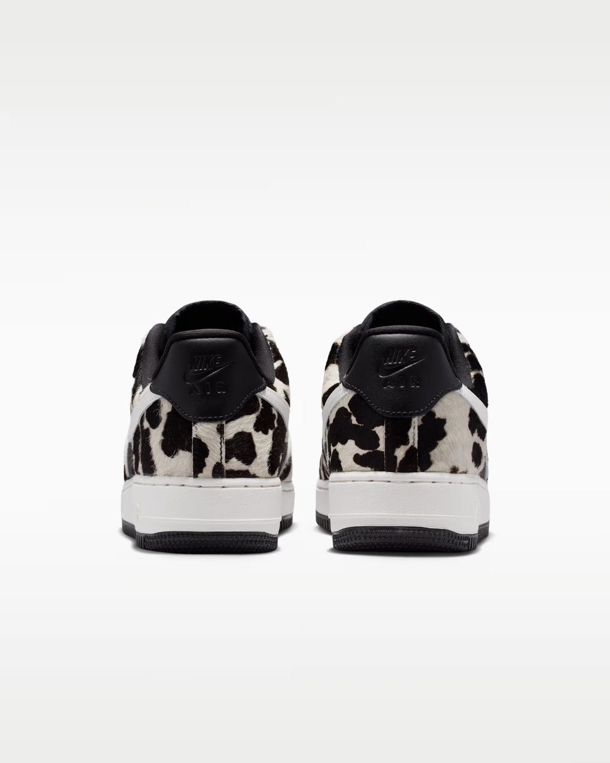 IO0442-001 Nike Air Force 1 Low "Cow Print/Black/Phantom" (Women's)