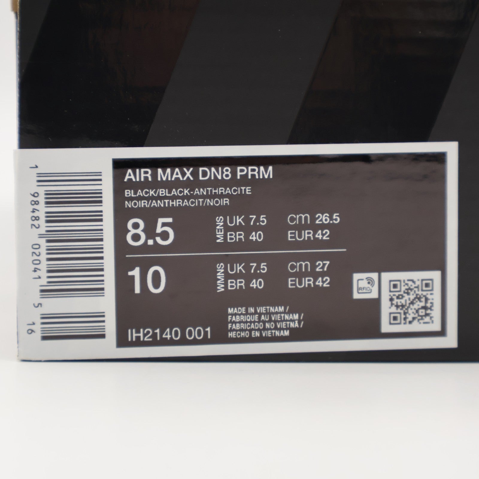 IH2140-001 PSG Ã Nike Air Max DN8 Black White (Men's)