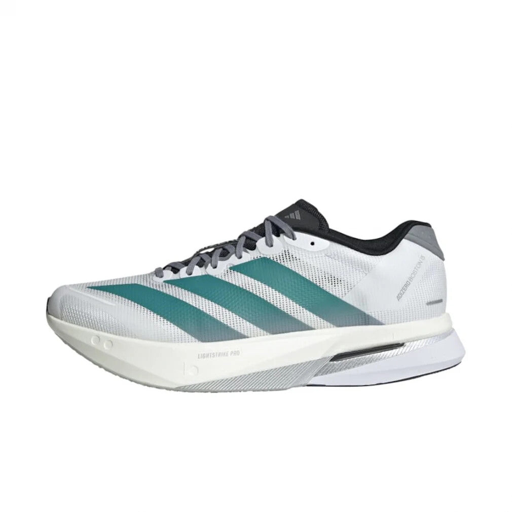 JR4791 adidas Adizero Boston 13 Cloud White Pure Teal Grey (Men's)