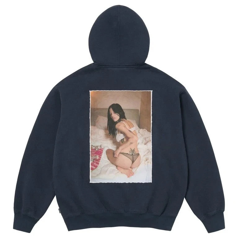 Supreme x Larry Clark Zip Up Hooded Sweatshirt Navy
