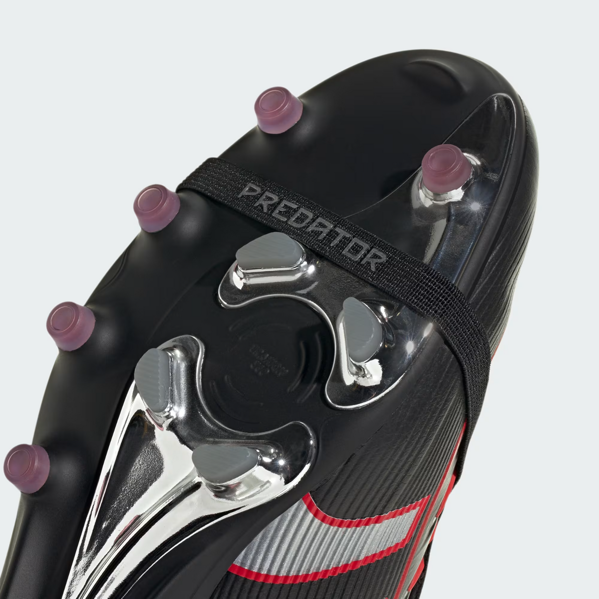 HQ2275 adidas Predator Elite BSR FT Core Black Silver Metallic Vivid Red (Men's)