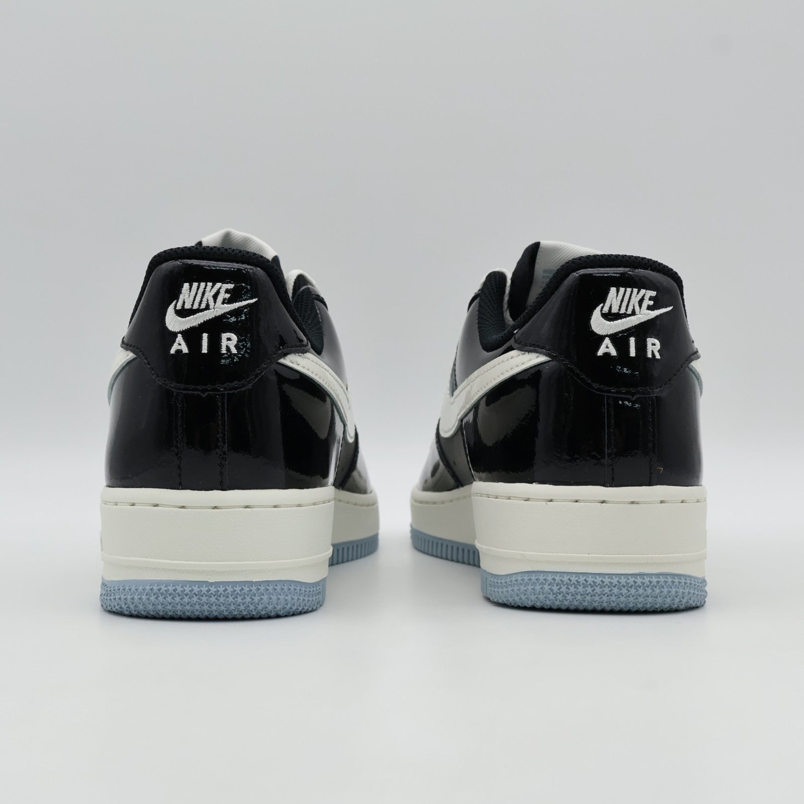 IB7676-001 Nike Air Force 1 Low Black Armory Blue Iron Grey Sail (Men's)