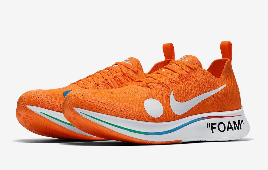 AO2115-800 Off-White Ã Nike Zoom Fly Mercurial Flyknit Total Orange  (Men's)