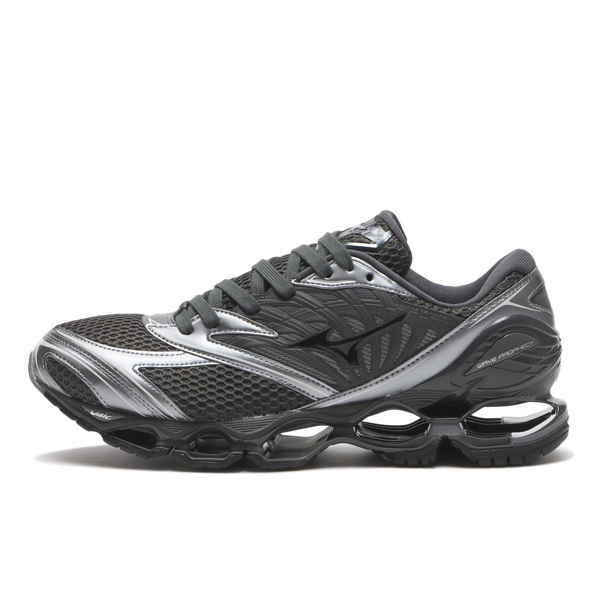 D1GA251103 Mizuno Wave Prophecy LS Black Metallic Grey (Men's)