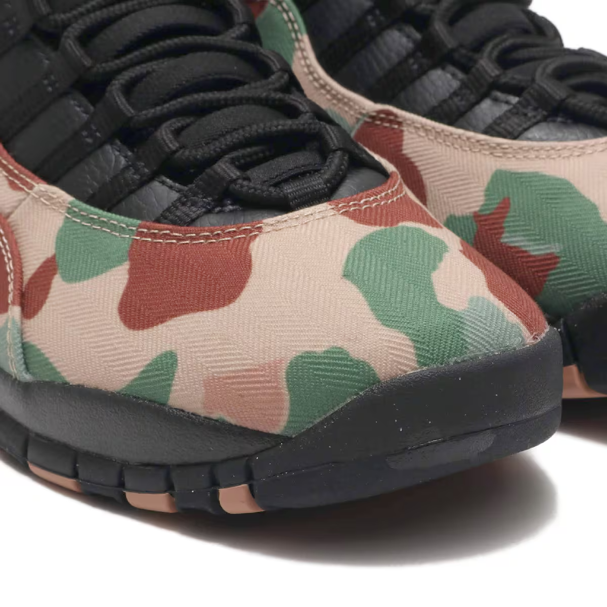 310805-200 Nike Air Jordan 10 Retro "Duck Camo" Black/Clay (Men's)