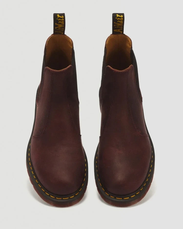 27486600 Dr.Martens 2976 Yellow Stitch Chelsea Boot "Cherry Red" (Men's)