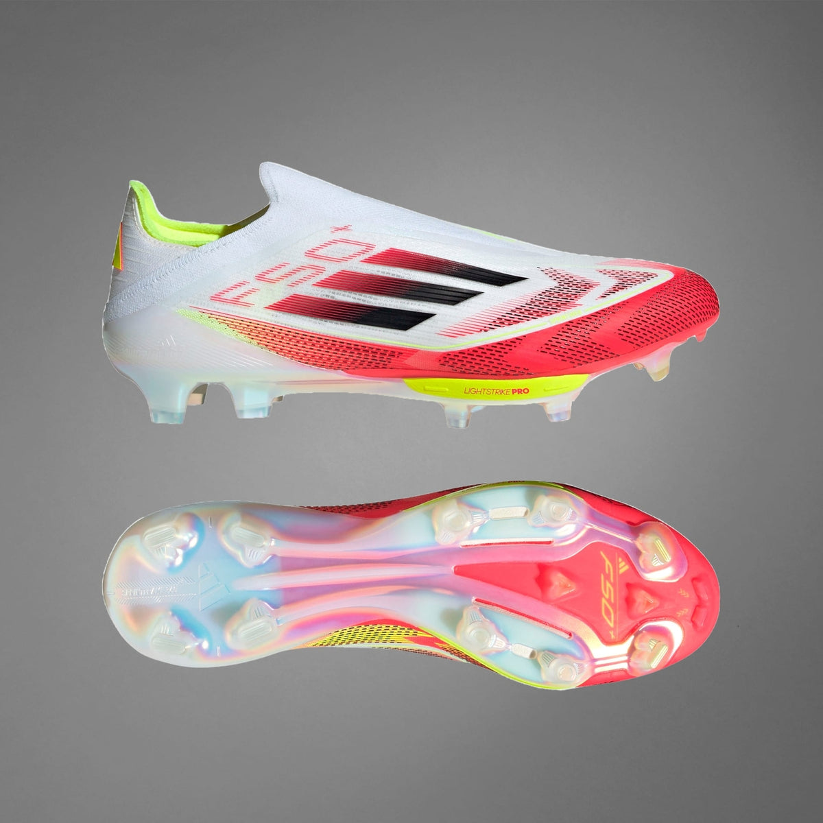 IE1251 adidas F50+ FG Cloud White Core Black Solar Yellow (Men's)