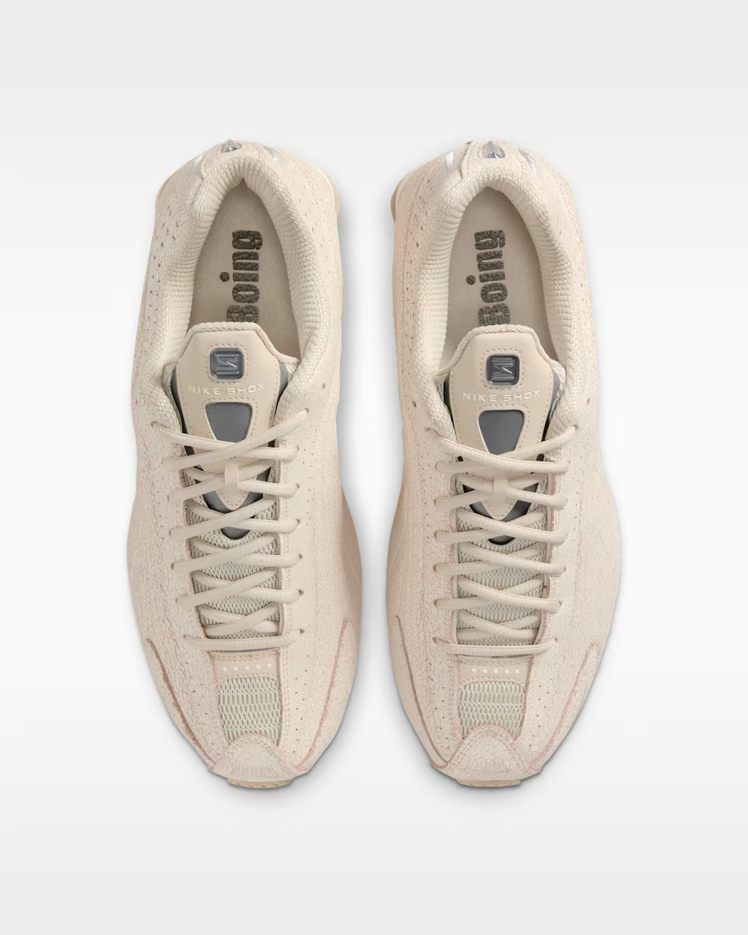IO4544-100 Nike Shox R4 Natural Metallic Silver (Men's)