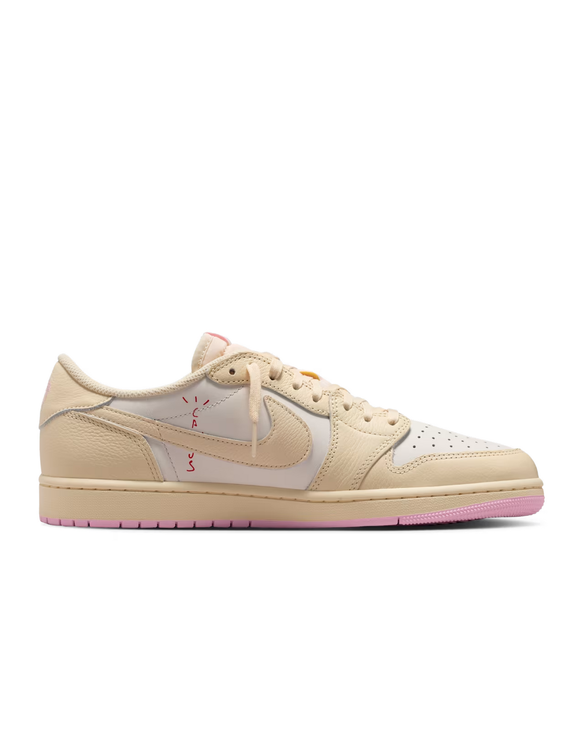 IQ7604-100 Travis Scott Ã Nike Air Jordan 1 Retro Low OG"Muslin/Shy Pink"(Men's)