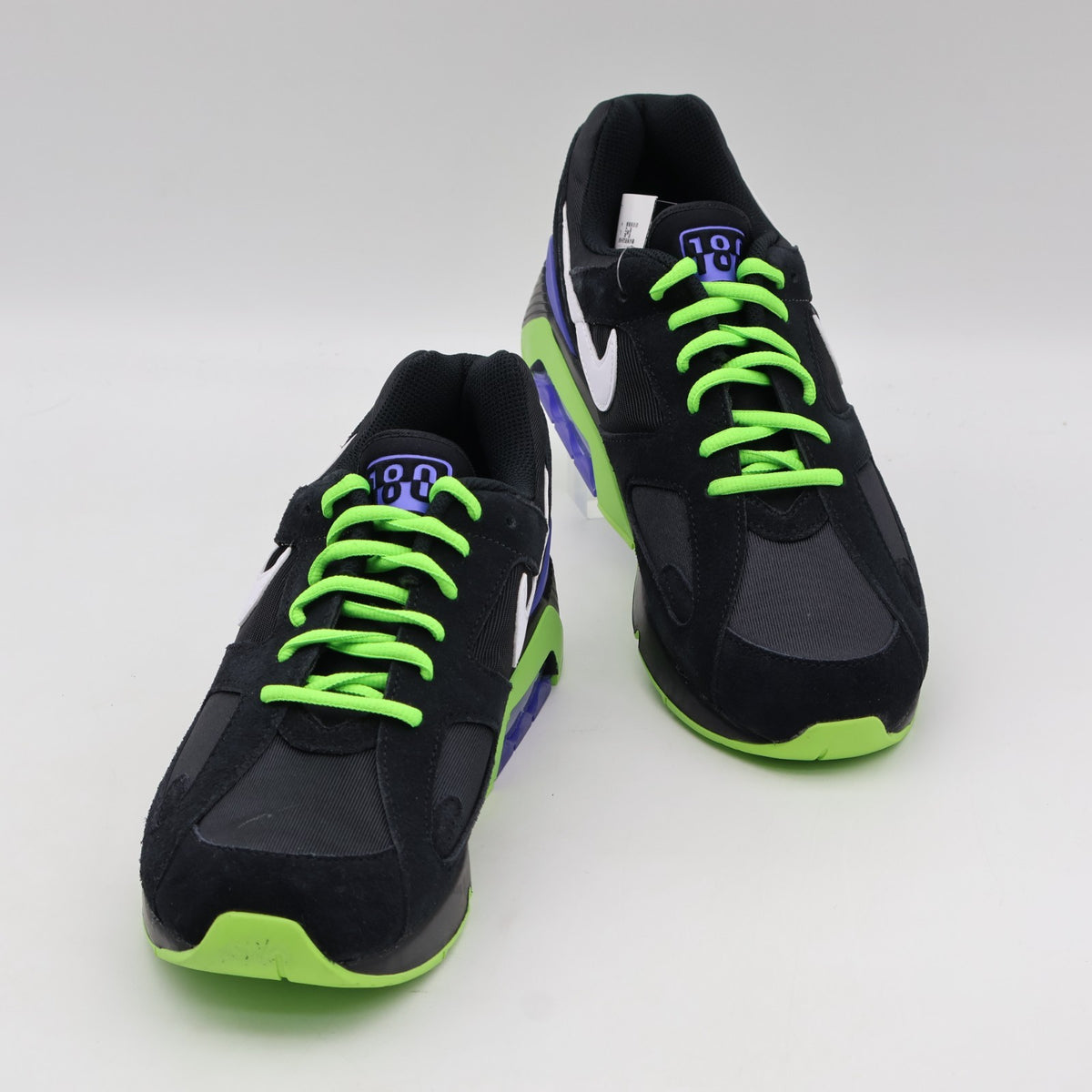 FZ3058-001 Nike Air Max 180 Black White Action Green (Men's)