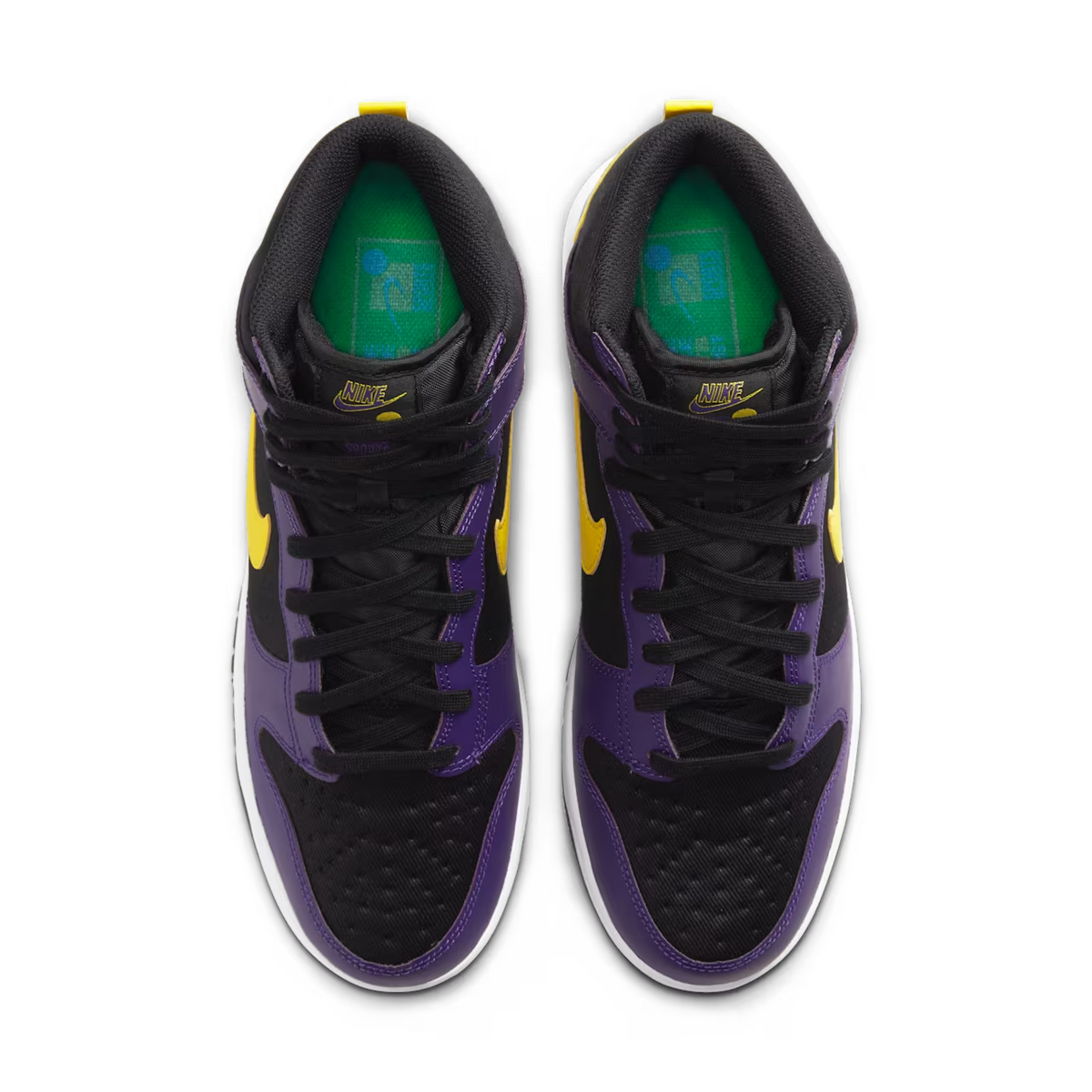 DH0642-001 Nike Dunk High EMB "Lakers" (Men's)