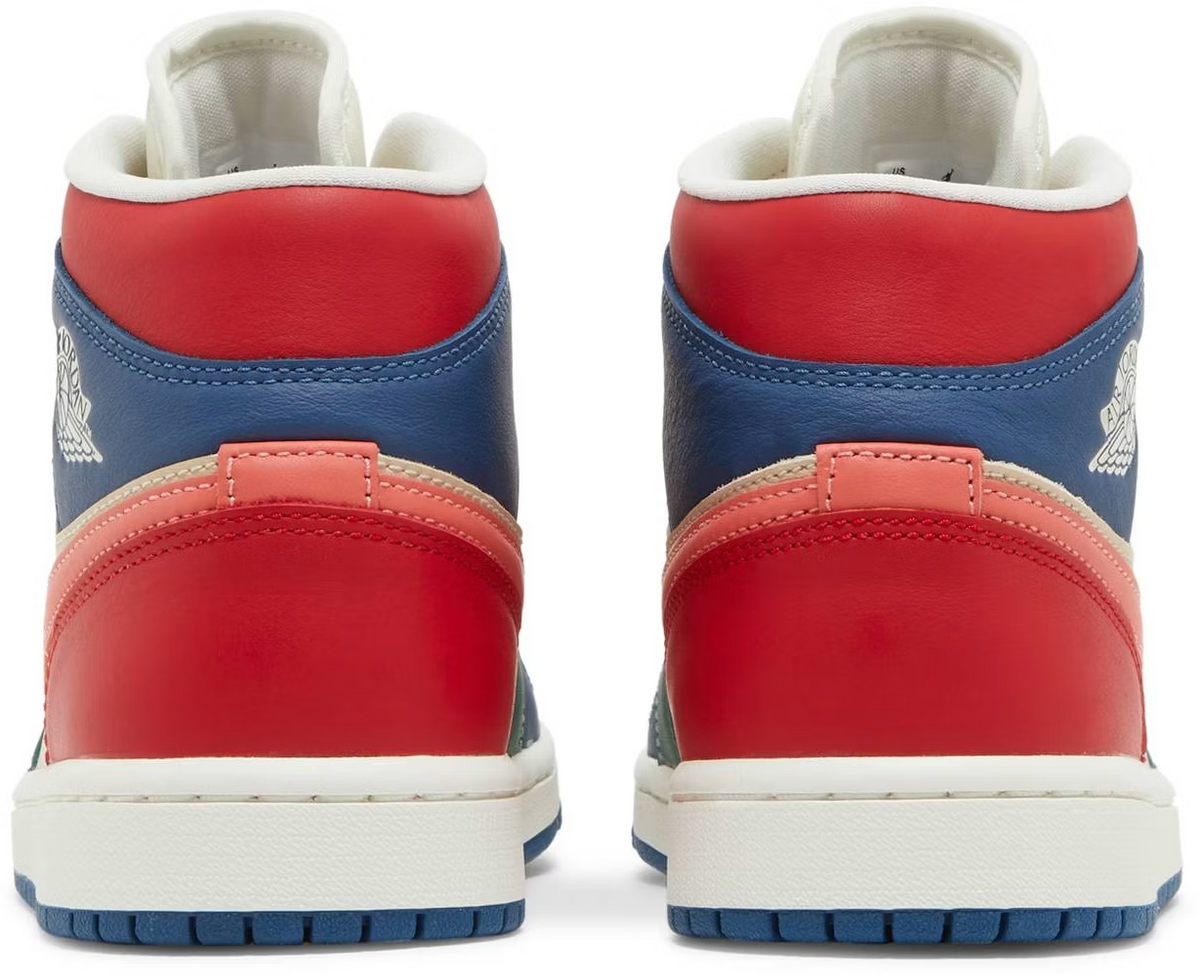 DN3738-400 Nike Air Jordan 1 Mid SE "Multi Color" (Women's)