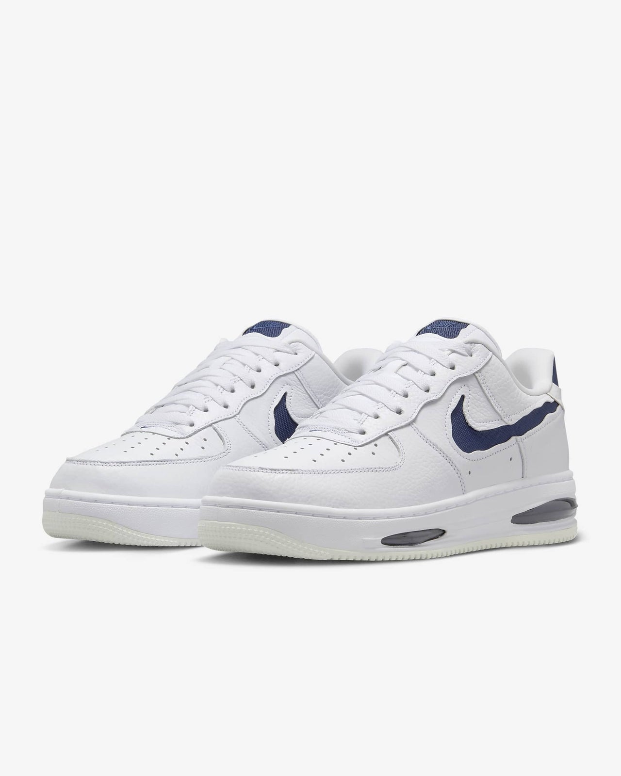 HF3630-102 Nike Air Force 1 Low EVO Summit White Midnight Navy (Men's)