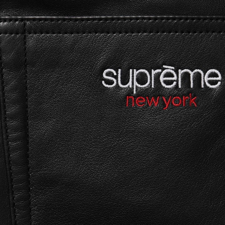 Supreme Baggy Leather Short Black