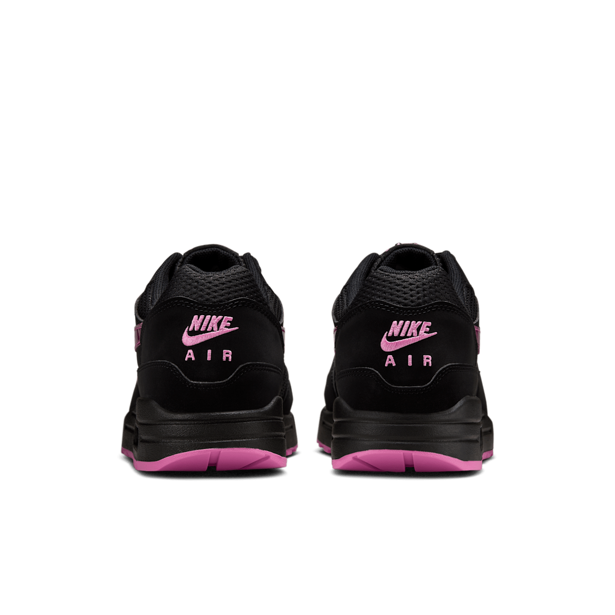 HV2302-001 Nike Air Max 1 PRM Black and Playful Pink (Men's)
