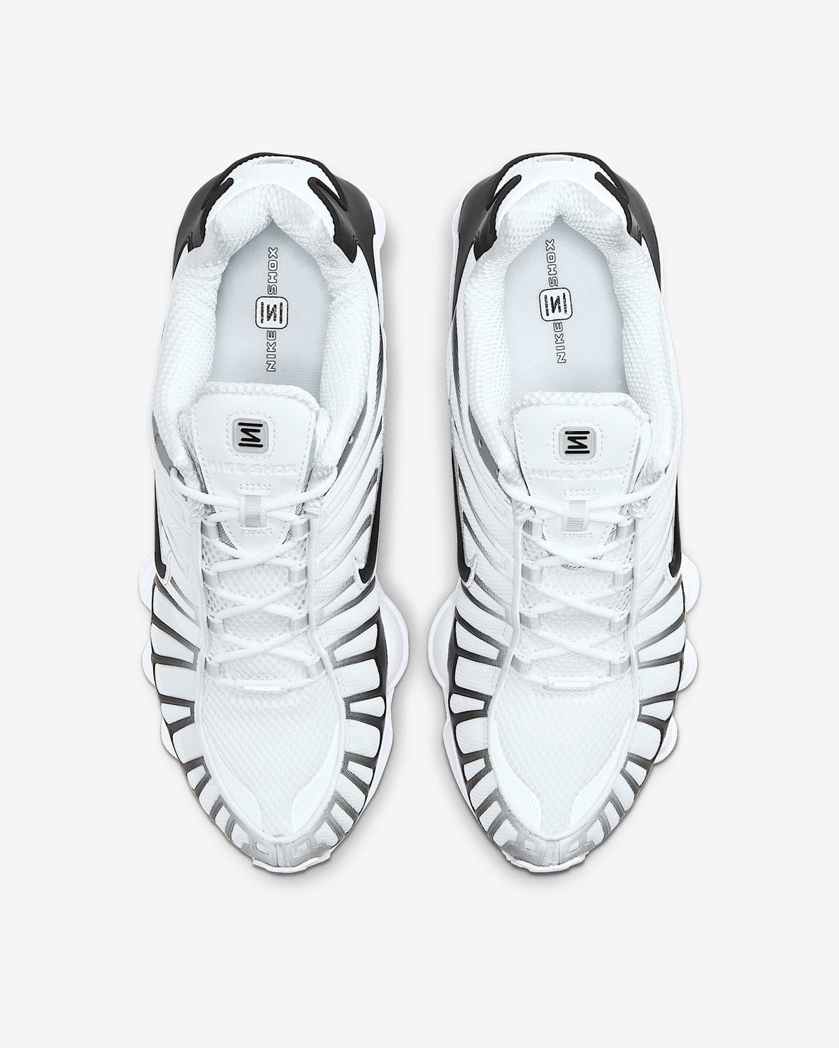 AV3595-102 Nike Shox TL White Metallic Platinum Black (Men's)