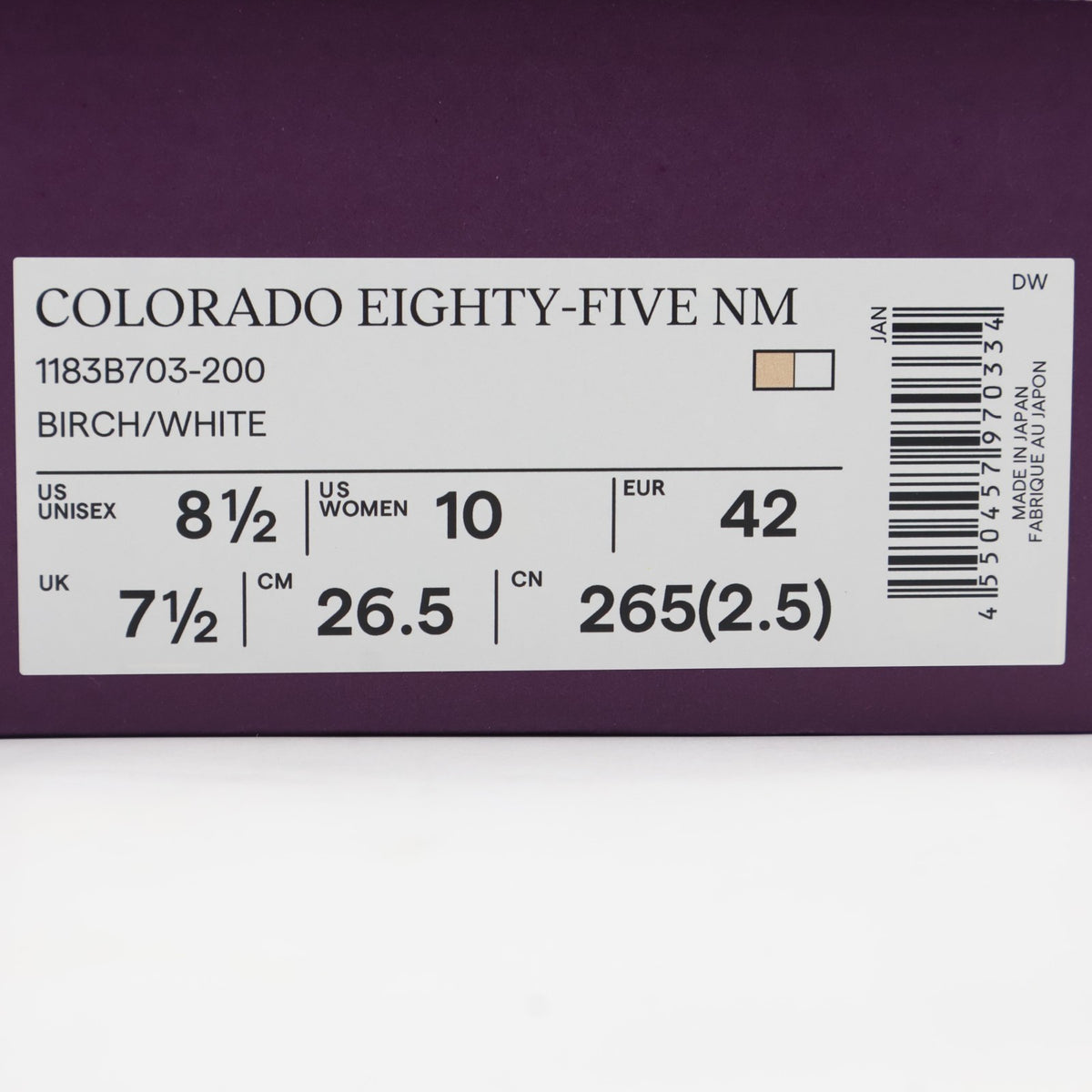 1183B703-200 NIPPON MADE COLORADO EIGHTY-FIVE NM BIRCH WHITE (Men's)