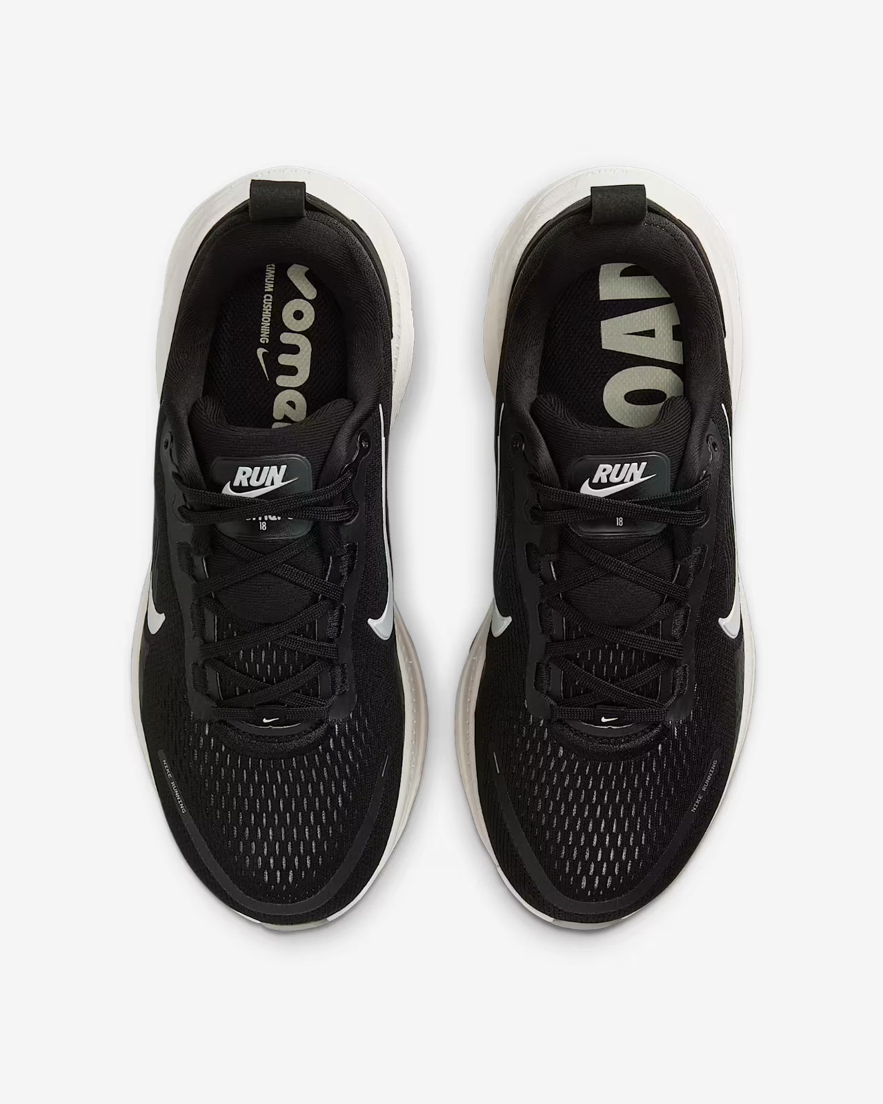 IF0515-002 Nike Vomero 18 Black Coconut Milk Light Iron Ore  (Women's)