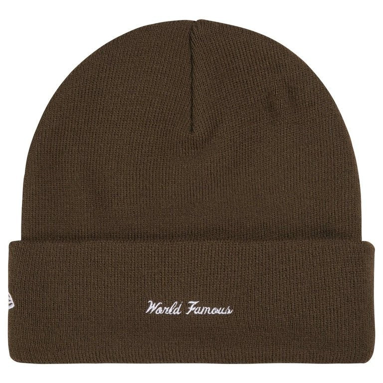 Supreme New Era Action Beanie Brown