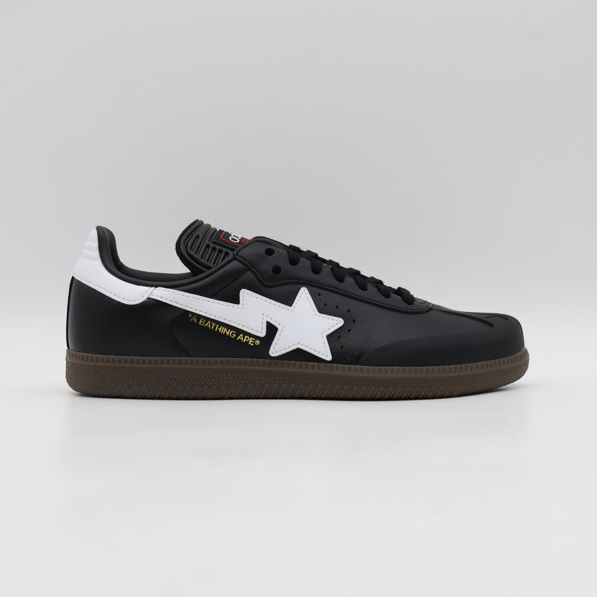 JR9246 A BATHING APE adidas Originals Samba Core Black Cloud White Gum (Men's)