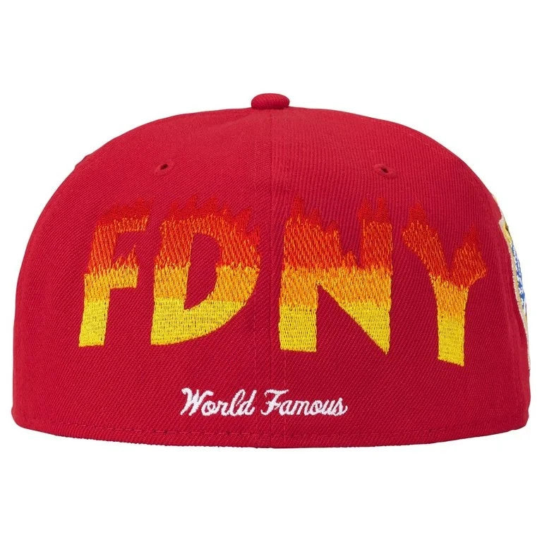 Supreme x FDNY Box Logo New Era Red