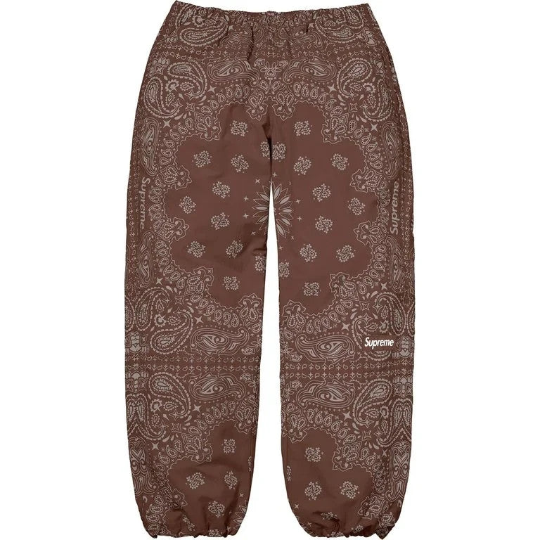 Supreme Reflective Bandana Track Pant Brown